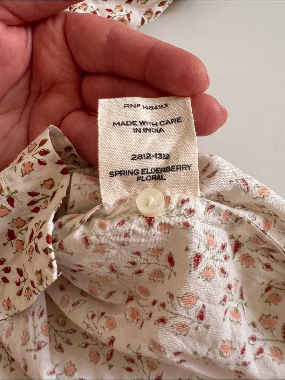 Doen Joyce Top Elderberry Floral